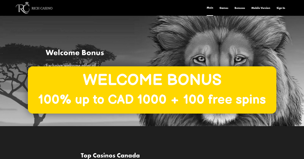 Rich Casino - Canada's Fast Payout Casino Experience